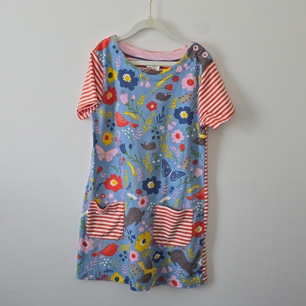 Mini Boden Girl's Tunic Floral Dress sz 11-12 yrs